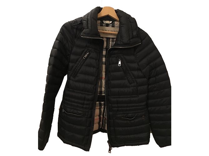 Burberry Brit Black Down Jacket Polyester Size 36