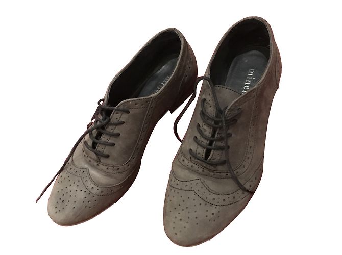 Décolleté stringate Minelli Grigio Scuro Grigio antracite 