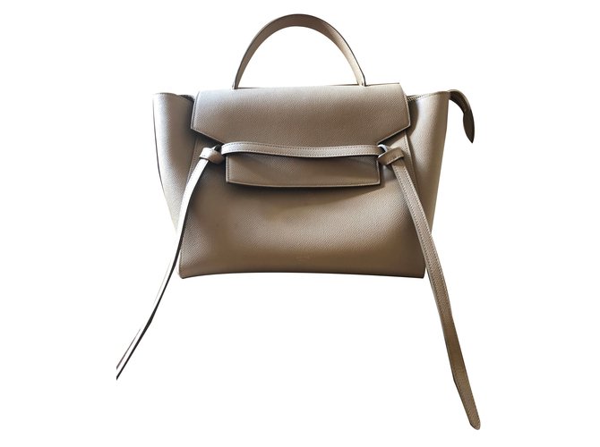 Céline Handbags Beige Leather  ref.65090