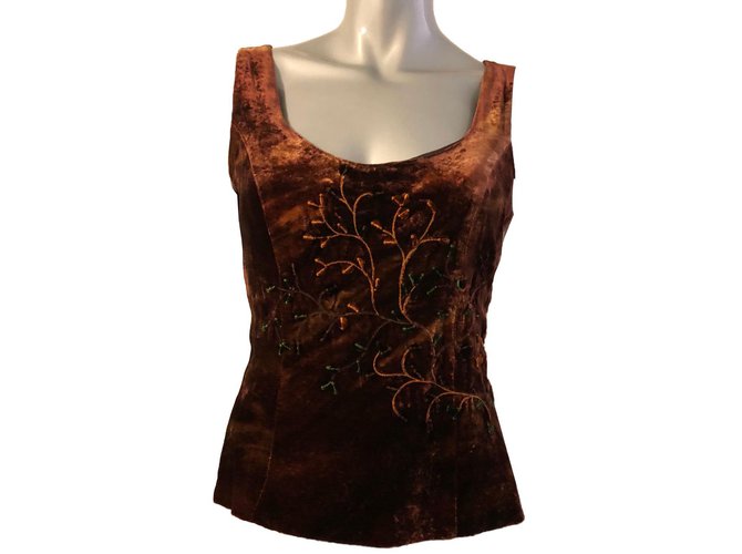inconnue Tops Bronce Viscosa  ref.65095