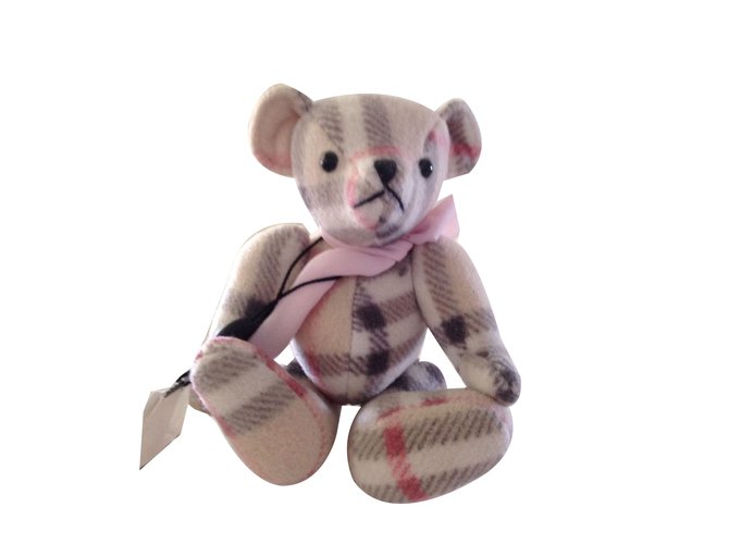 merveilleux doudou teddy bear BURBERRY cachemire neuf . Beige  ref.65121