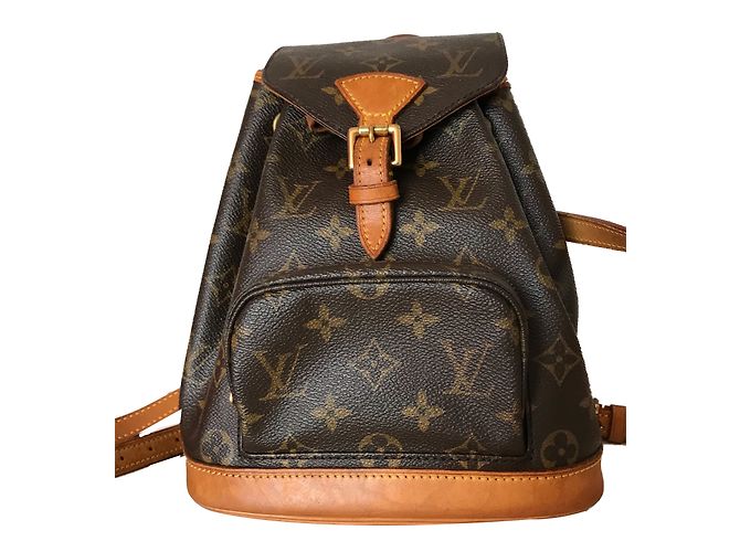 Louis Vuitton Sacs à dos Marron Doré