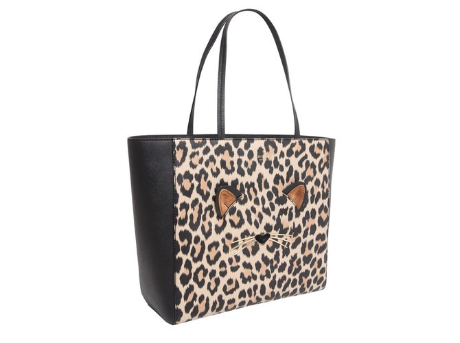 Buy KATE SPADE The Little Better Sam Leopard Mini Tote with Adjustable  Strap | Black Color Women | AJIO LUXE