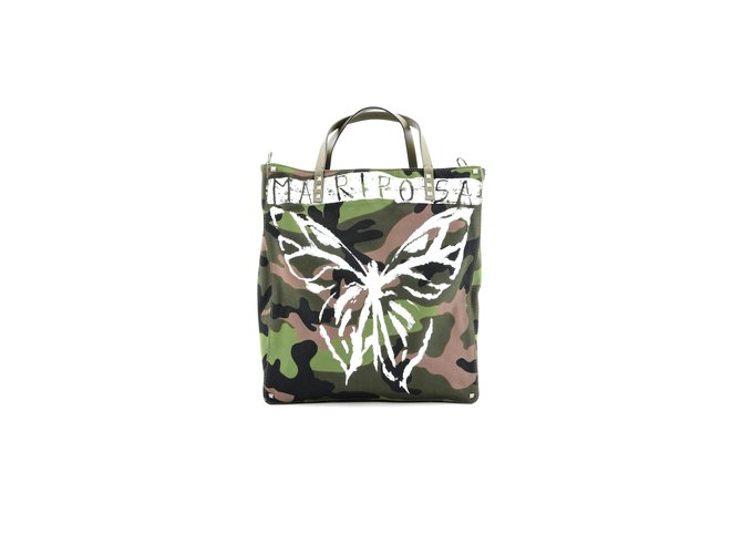 Valentino camouflage bag new Green Polyester  ref.65146