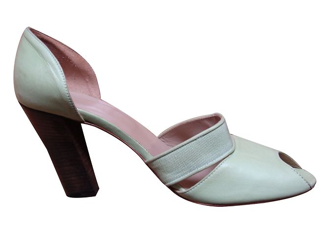 Autre Marque Sandali JET SET in pelle verde oliva