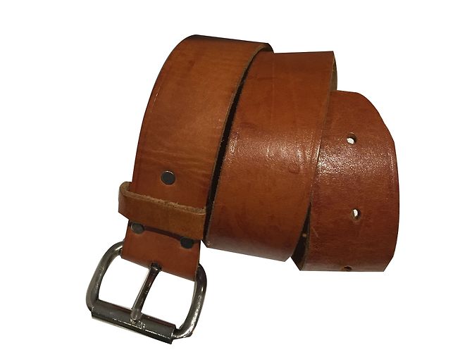 Autre Marque Ledergürtel Cognac 4,3 cm