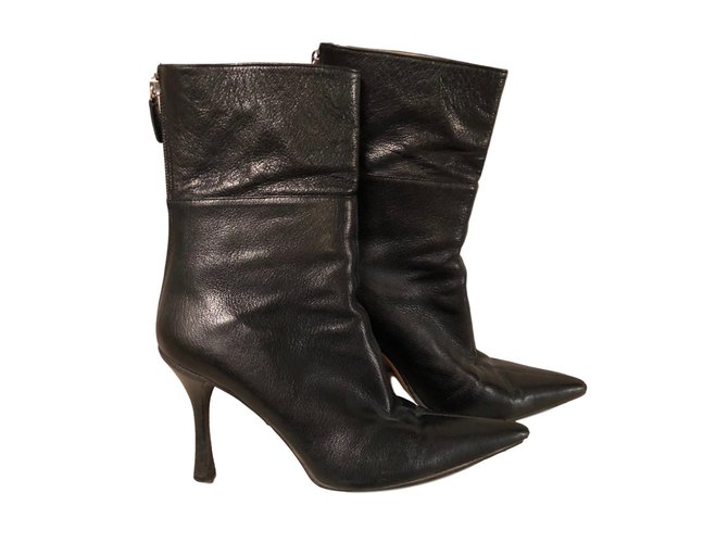 Gucci Ankle Boots Black Leather  ref.65301