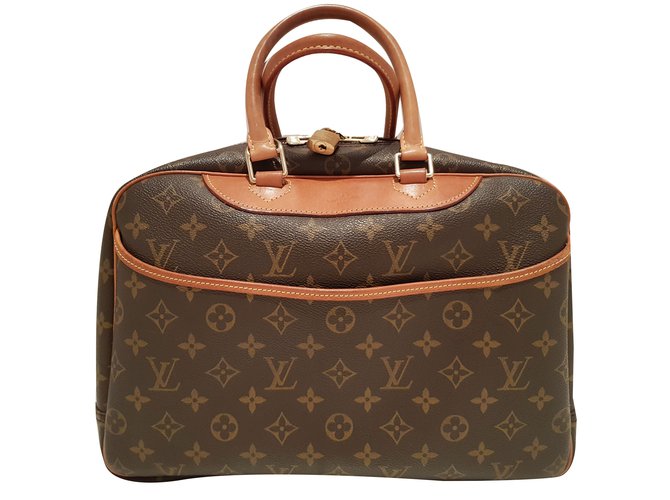 Louis Vuitton Deauville Brown Leather  ref.65322