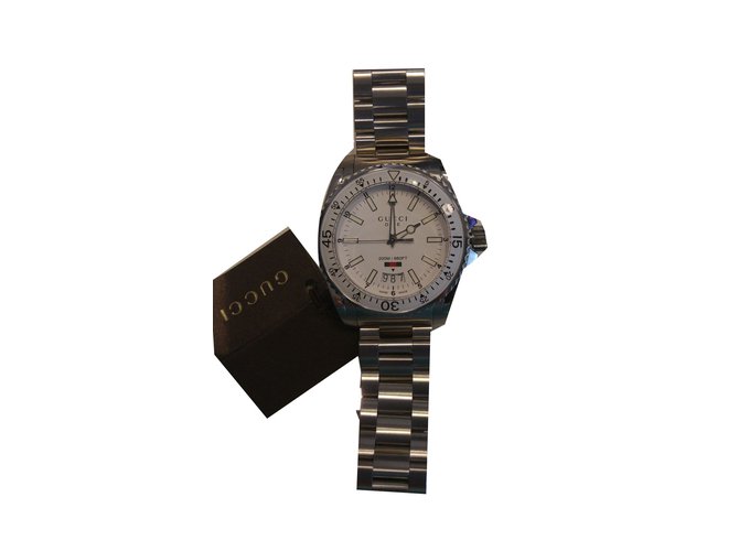 Gucci Relógio de mergulho Cinza Aço  ref.65358