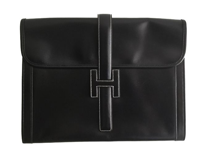 Hermès Jige GM Schwarz