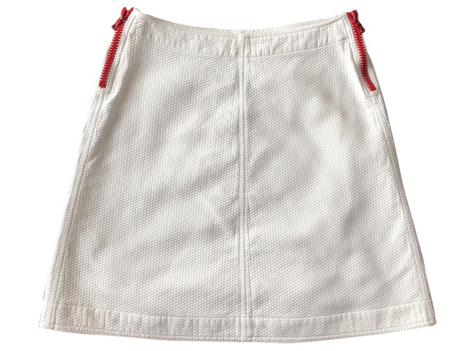 Courreges Skirts White Cotton  ref.65440