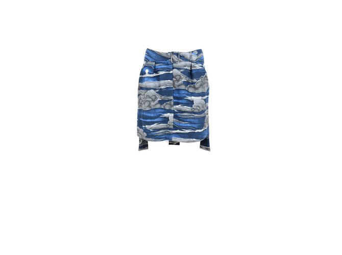 Kenzo skirt Blue Polyester  ref.65520