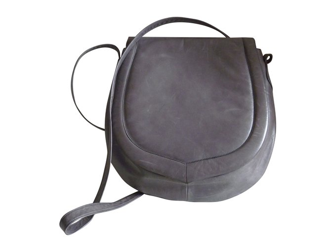 Charles Jourdan Handbags Grey Leather  ref.65527