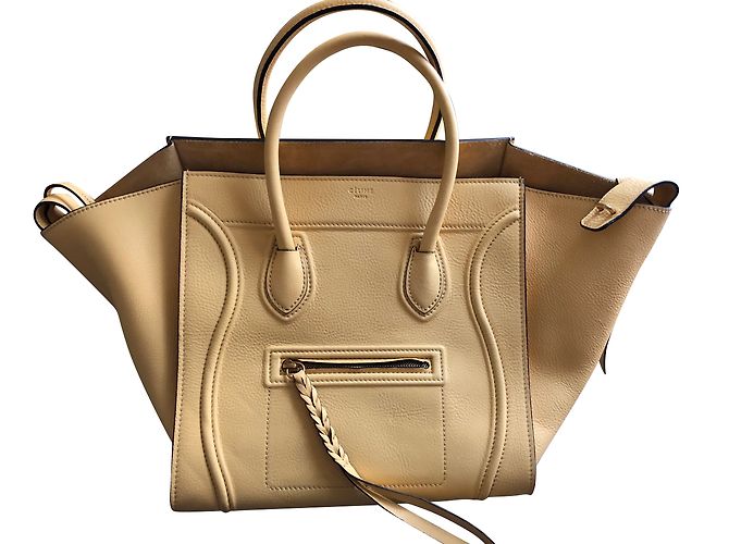 Borsa Céline Phantom in pelle gialla Giallo 
