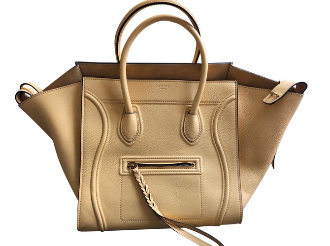 Céline Handbags Yellow Leather  ref.65530