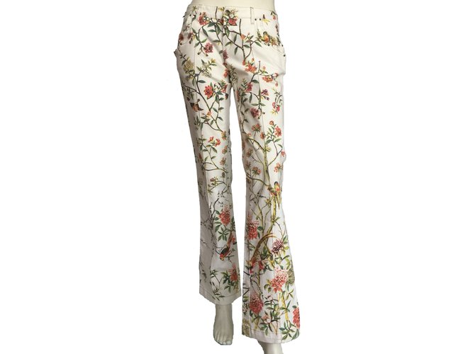 Just Cavalli Cotton floral jeans Multiple colors  ref.65538