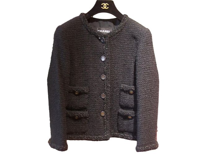 Chanel Jackets Black