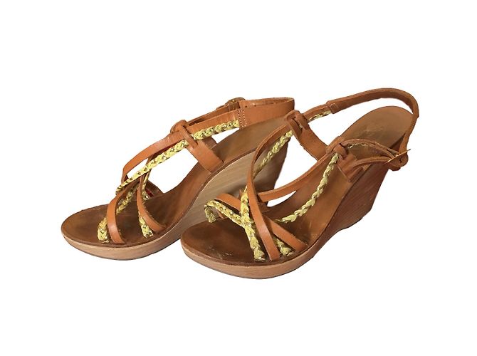 Sandali Paul & Joe in legno beige Taglia 36