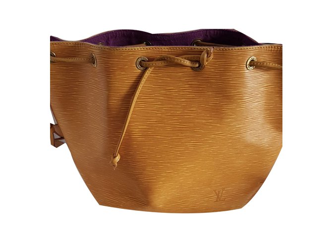 Louis Vuitton epi petit noe tote bag PM Yellow Leather  ref.65617