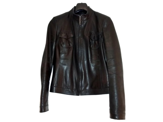 Faith Connexion Biker jackets Black Leather  ref.65677