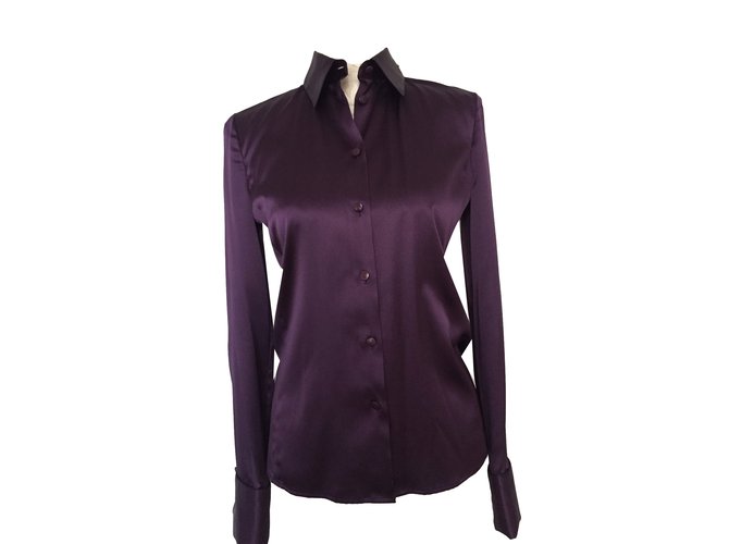 Emporio Armani Tops Purple Silk  ref.65769