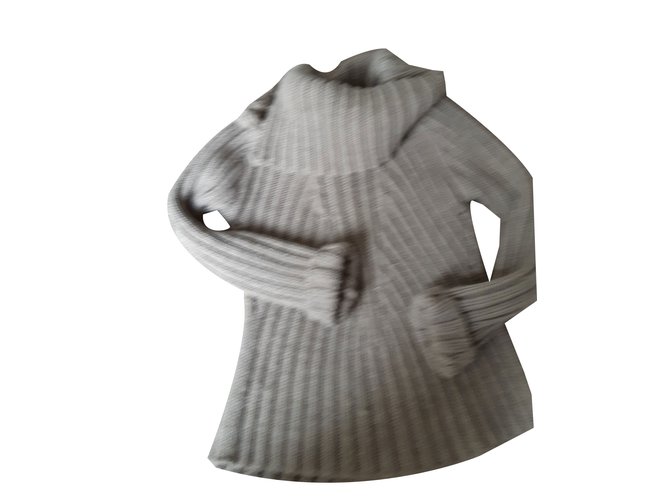 La Fée Maraboutée Knitwear Taupe Wool  ref.65795