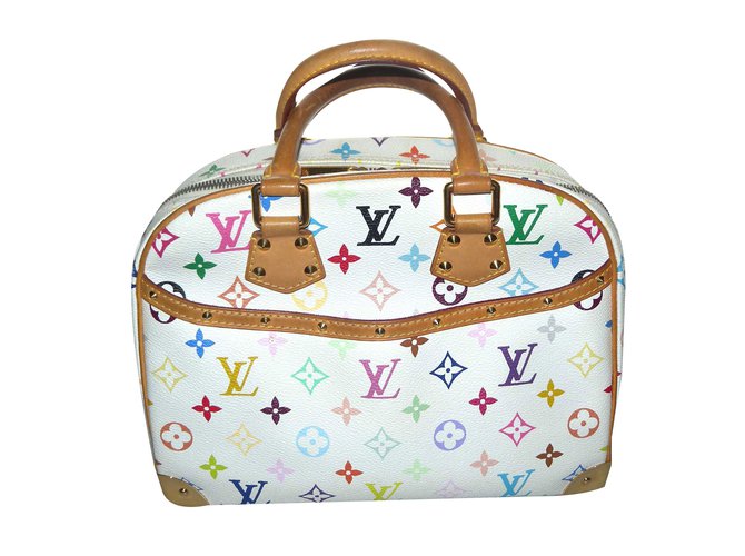 Louis Vuitton Handtaschen Weiß Mehrfarben Leder  ref.65813