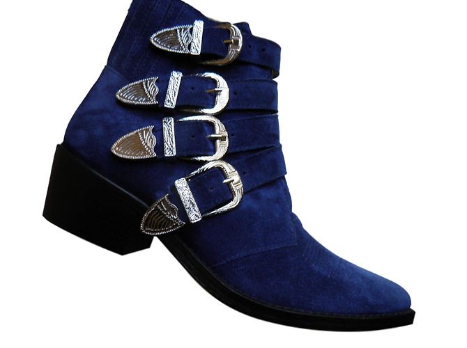 Toga Pulla Ankle Boots Blue
