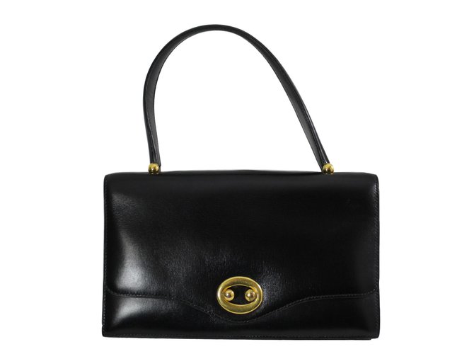 Hermès Handbags Black Leather  ref.65925