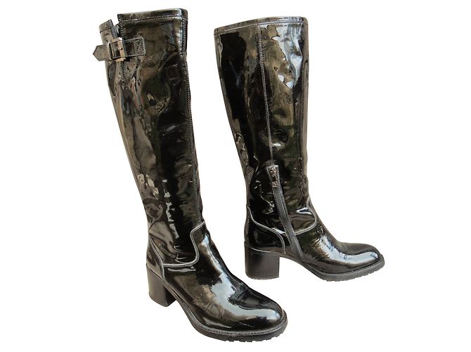 Autre Marque Botas Triver Flight en charol negro