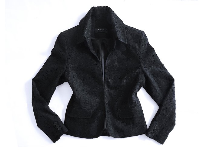 Karen Millen Jackets Black Cotton  ref.66010