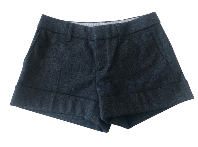 Gap Pantalones cortos Gris antracita Lana  ref.66012