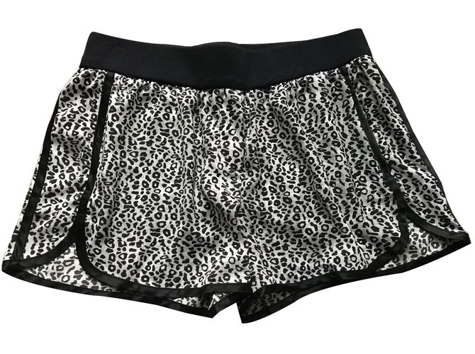 The Kooples Sport Shorts Black Grey Polyester  ref.66043