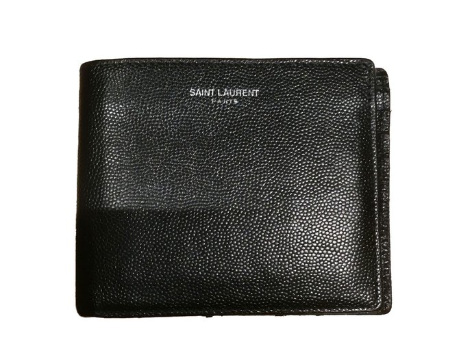 Yves Saint Laurent Wallets Small accessories Black Leather  ref.66047