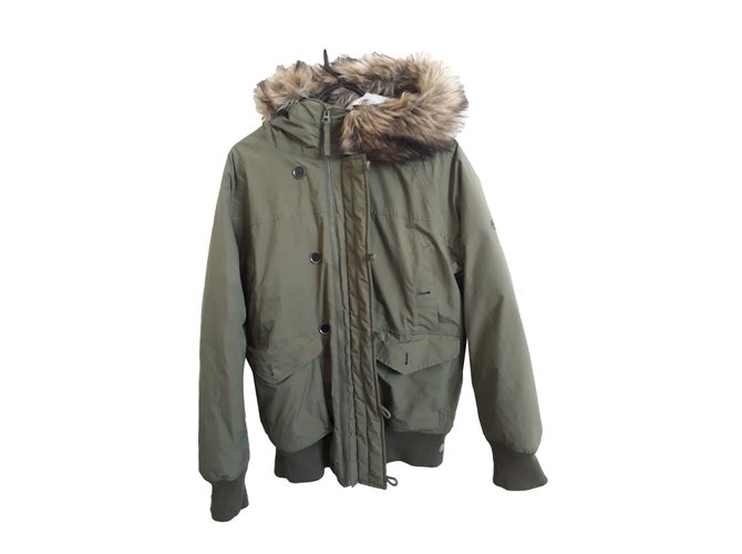 Timberland Blazers Jackets Grey Khaki Fur  ref.66066