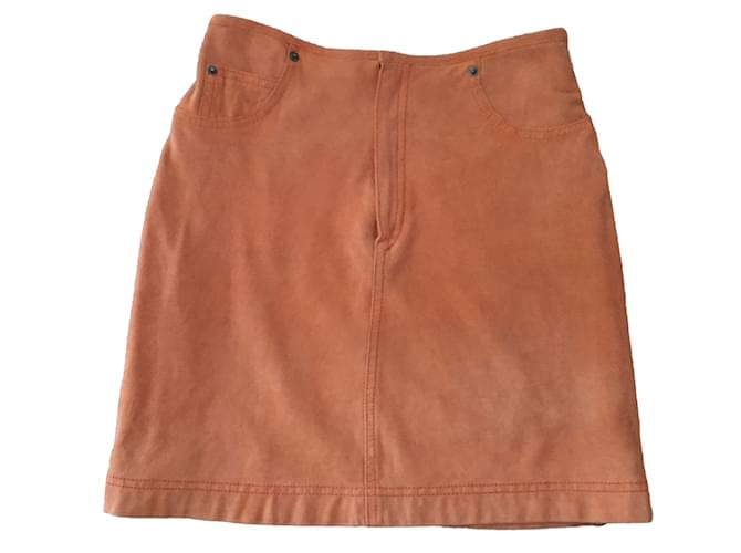 Marella Skirts Orange Deerskin  ref.66072