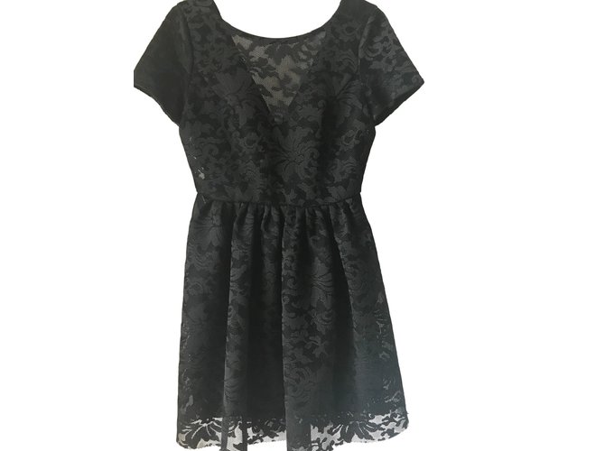 Maje Dresses Black Polyester  ref.66116