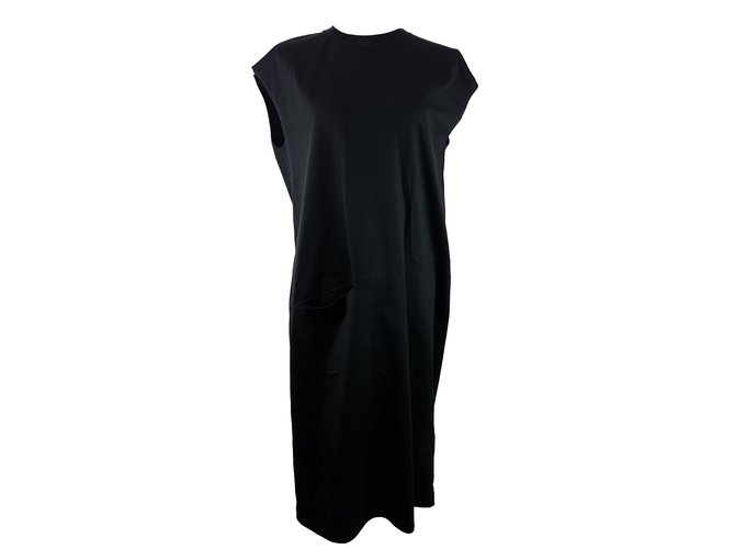 Céline T-Shirt Dress Nero Cotone  ref.66151
