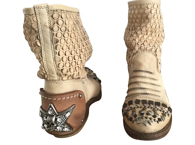 Botines baldan Beige