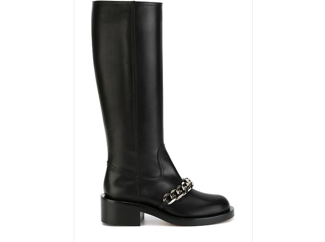 Botas Givenchy Chain de couro preto