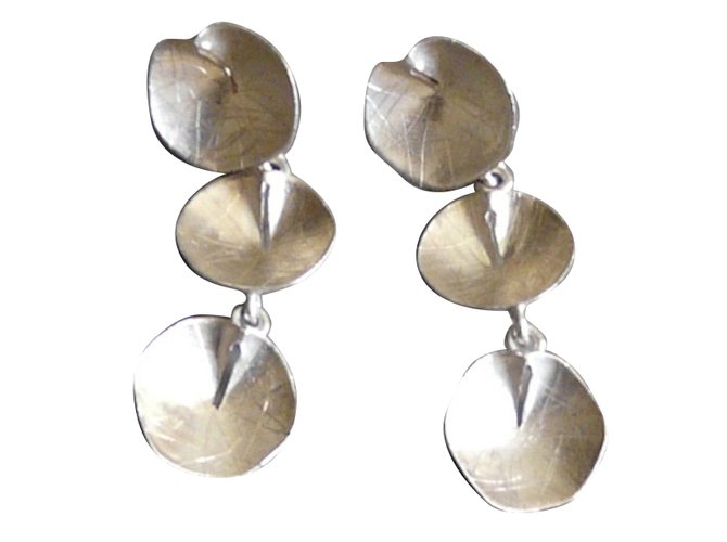 Autre Marque Joid'art Earrings Silvery Silver  ref.66220