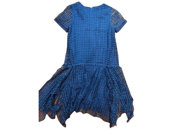 Chloé Dress Blue Cotton  ref.66240