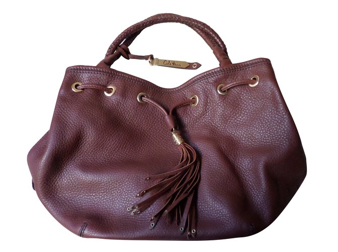 Leather handbag Cole Haan Camel in Leather - 40738643