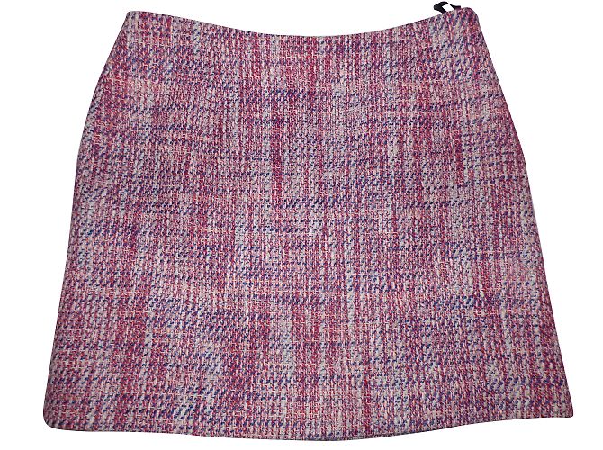 Falda recta de algodón Sonia By Sonia Rykiel Rosa Blanco Azul