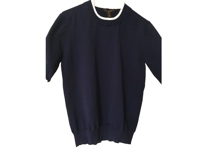 Louis Vuitton Rundhals-Pullover Marineblau  ref.66396