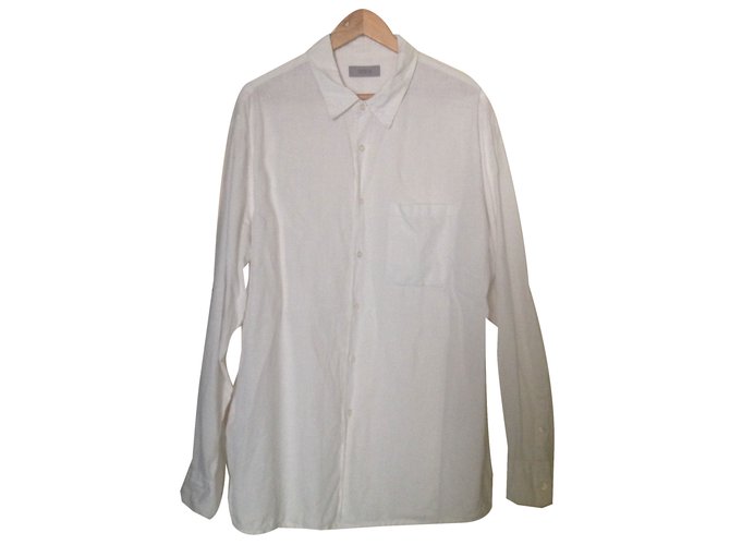 Autre Marque Shirts White Linen  ref.66403