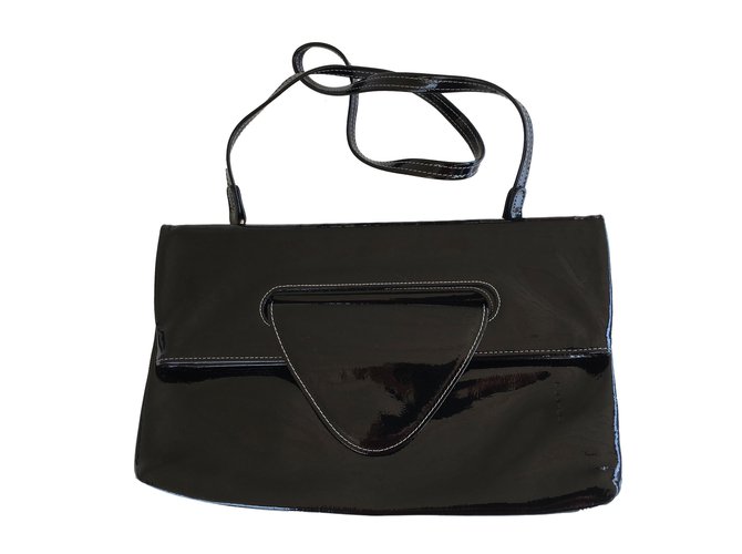 Autre Marque Clutch bags Black Patent leather  ref.66423