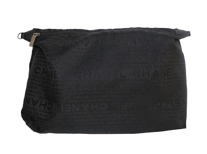 Chanel Sacos de embreagem Preto Pano  ref.66450