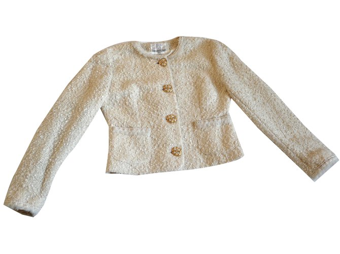 Autre Marque Jackets Eggshell Wool  ref.66492