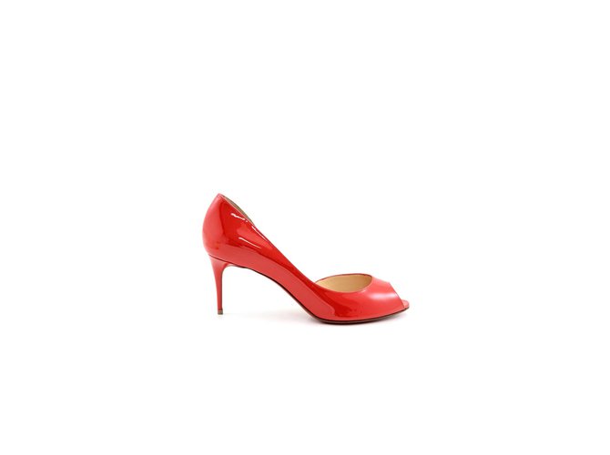 Christian Louboutin sapatos Vermelho Couro  ref.66501